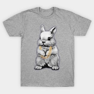 Monochrome Rich Rabbit T-Shirt